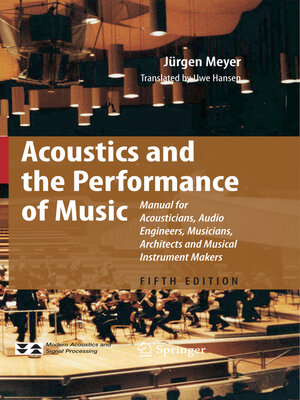 cover image of Acoustics and the Performance of Music